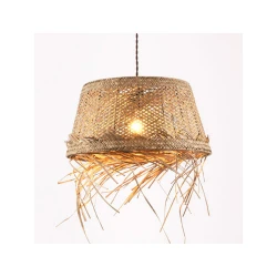 Κρεμαστό Φωτιστικό Από GRASS RATTAN 1x E27 ANDROS - Aca Decor