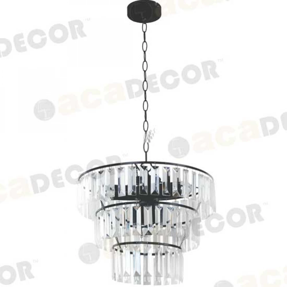 Κρεμαστό Φωτιστικό Πολύφωτο Από Μέταλλο και Ακρυλικό 4xE14 OREGON - ACA DECOR