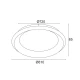 LED Πλαφονιέρα Μεταλλική Σε Λευκό Χρώμα 100W Ø81cm - ACA Decor