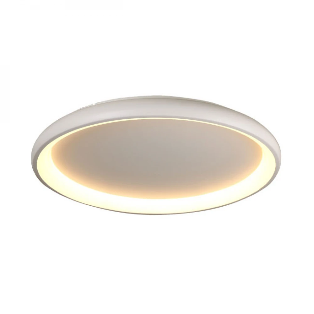 LED Πλαφονιέρα Μεταλλική Σε Λευκό Χρώμα 100W Ø81cm - ACA Decor