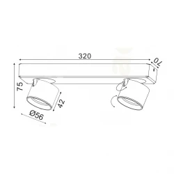 LED Σποτ Τρίφωτο Σε Τρία Χρώματα 10W COB  PLUTO - Aca Decor