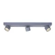LED Σποτ Τρίφωτο Σε Γκρι Χρώμα 15W COB  PLUTO - Aca Decor
