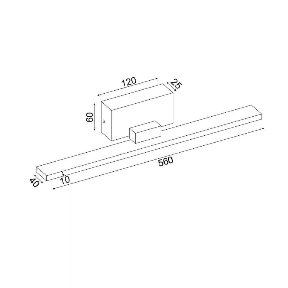 LED Απλίκα Μπάνιου Σε Λευκό Χρώμα 16W 1040lm IP44 EXTRA BRIGHT - ACA Decor