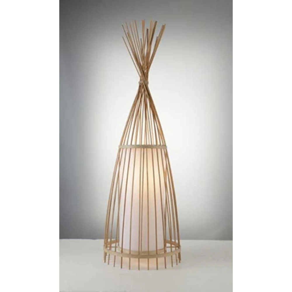 Επιδαπέδιο Φωτιστικό Από BAMBOO 1xE27 SERIFOS - ACA Decor