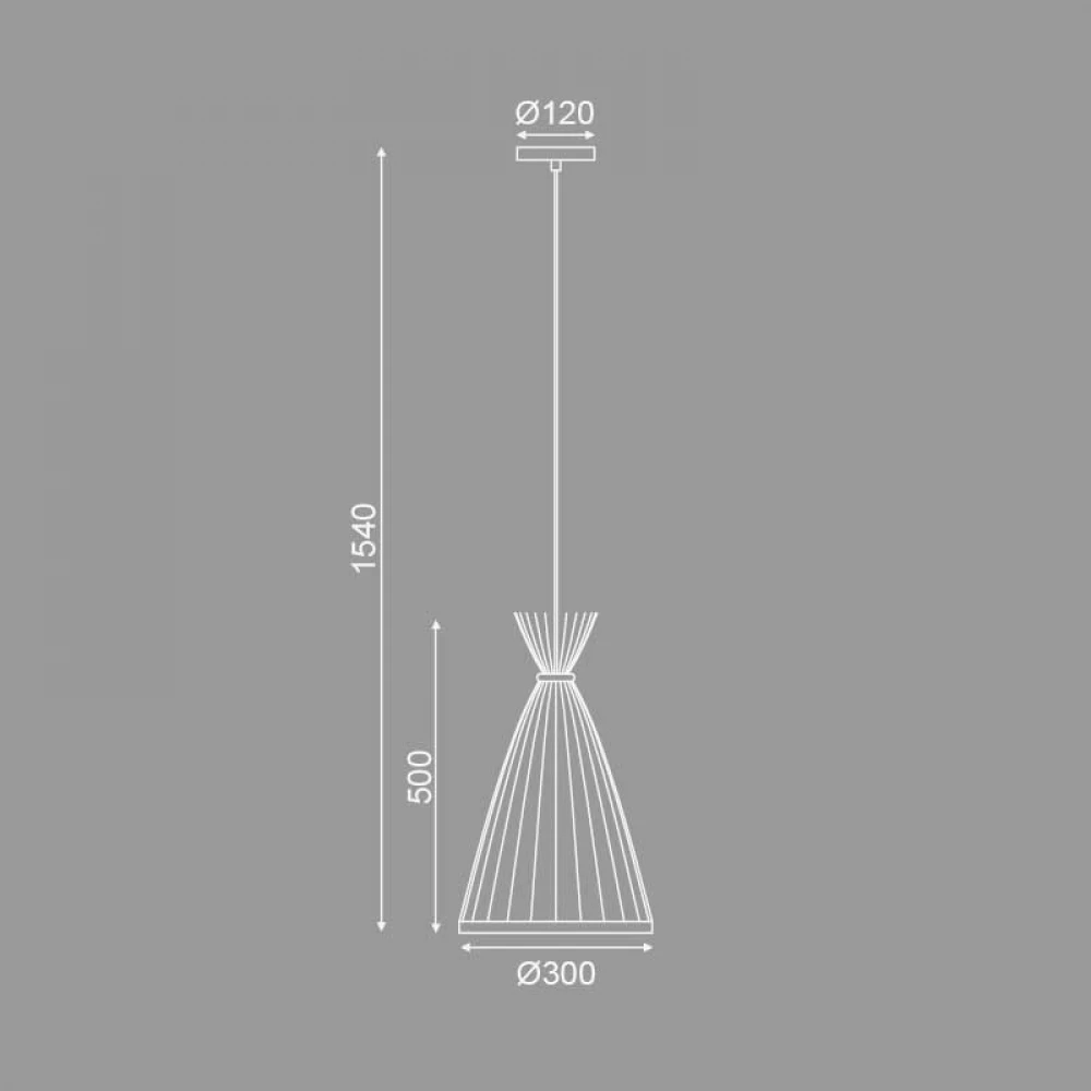 Κρεμαστό Φωτιστικό Από BAMBOO 1XE27 SERIFOS - ACA DECOR