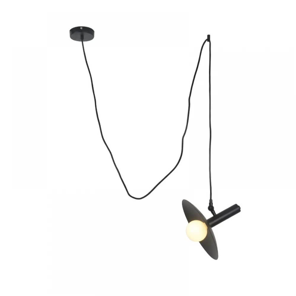 Κρεμαστό Φωτιστικό Μεταλλικό Μαύρο 1XE14 WAKANDA - ACA DECOR