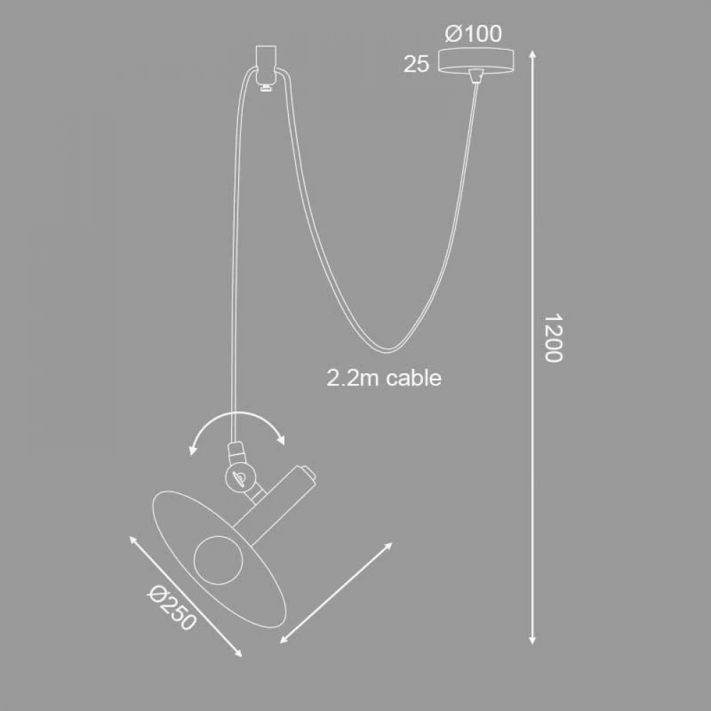 Κρεμαστό Φωτιστικό Μεταλλικό Καφέ 1XE14 WAKANDA - ACA DECOR