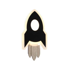 LED Επίτοιχο Φωτιστικό 5.5W Μαύρο NASA - Aca Decor