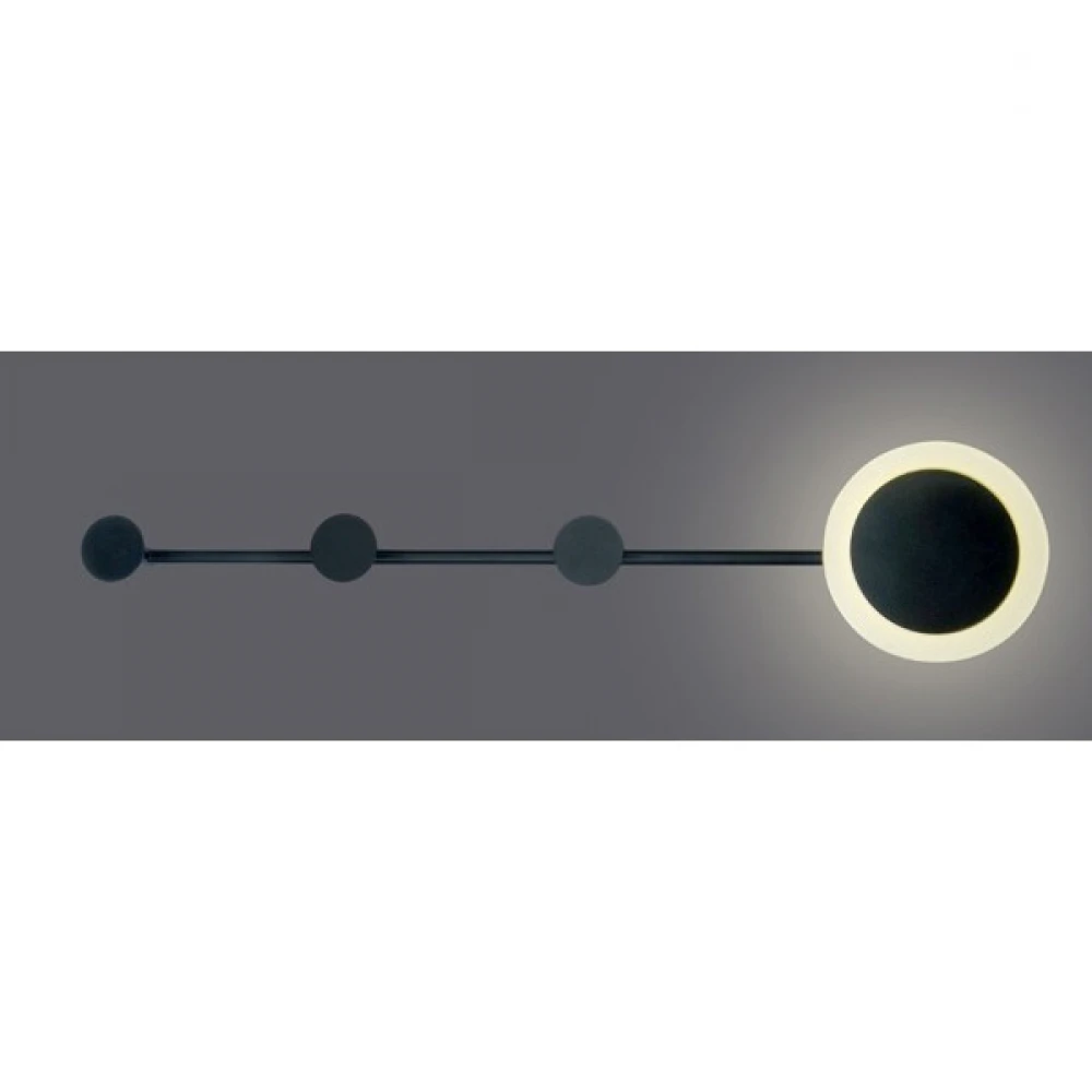 LED Επίτοιχο Φωτιστικό Κρεμάστρα Μεταλλική Σε Μαύρο Χρώμα 7W 560lm - ACA Decor