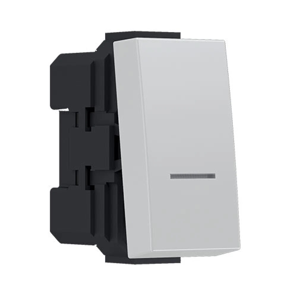 MODYS Μπουτόν Απλό Ιβουάρ 1 ΣΤ. 1P 10A 250VAC IP20 - Aca Elec
