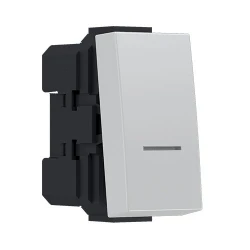 MODYS Μπουτόν Απλό Ιβουάρ 1 ΣΤ. 1P 10A 250VAC IP20 - Aca Elec
