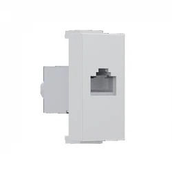 MODYS Πρίζα Τηλεφώνου Ιβουάρ 1 ΣΤ. RJ11 CAT3 IP20 - Aca Elec