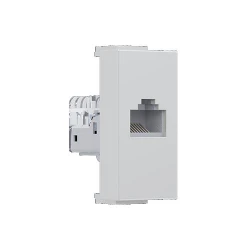 MODYS Πρίζα Δικτύου Ιβουάρ 1 ΣΤ. RJ45 CAT.5E Χωρίς Θωράκιση IP20 - Aca Elec