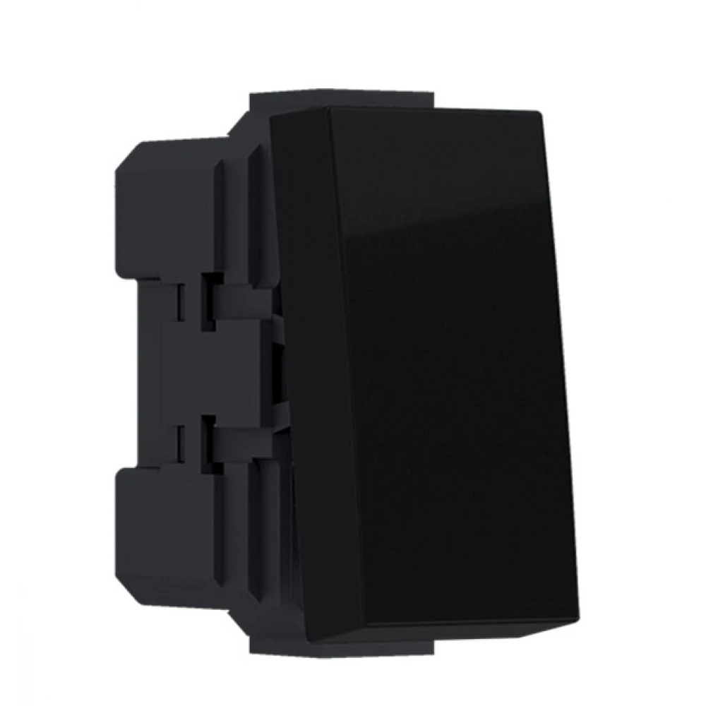 MODYS Διακόπτης Αλερετούρ Μαύρος Ματ 1 ΣΤ. 1P 10AX 250VAC IP20 - Aca Elec