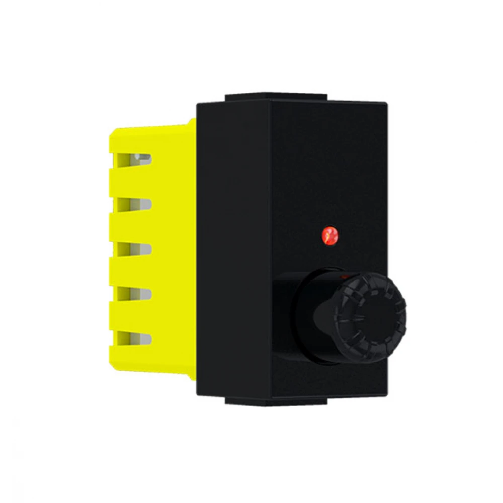 MODYS Περιστροφικός Ροοστάτης Μαύρο Ματ 1 ΣΤ. 1P 40-300W 250VAC IP20 - Aca Elec