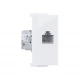 MODYS Πρίζα Δικτύου Λευκή 1 ΣΤ. RJ45 CAT.5E Χωρίς Θωράκιση IP20 - Aca Elec