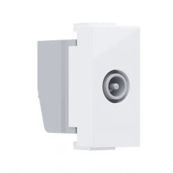 MODYS Πρίζα Τηλεόρασης ΤV-R Τερματική 1 ΣΤ. Λευκή IP20 - Aca Elec