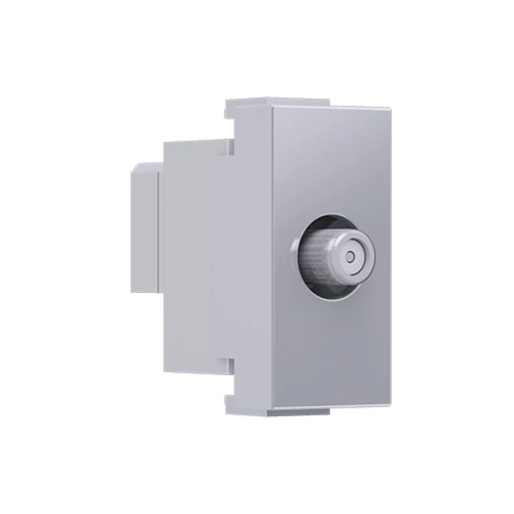 MODYS Πρίζα Δορυφορική SAT Τερματική 1 ΣΤ. Ασημί IP20 - Aca Elec