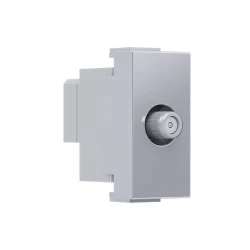 MODYS Πρίζα Δορυφορική SAT Τερματική 1 ΣΤ. Ασημί IP20 - Aca Elec