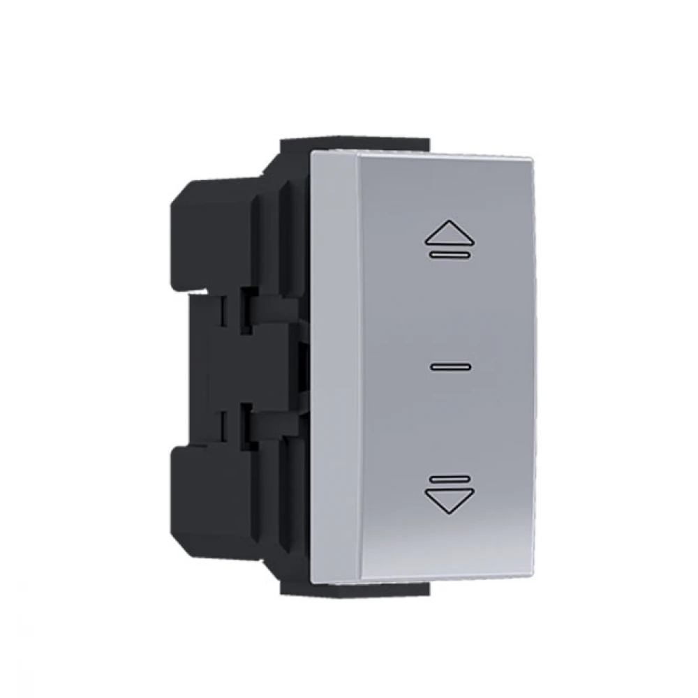 MODYS Διακόπτης Ρολών Ασημί 1 ΣΤ. 2P 10AX 250VAC IP20 - Aca Elec