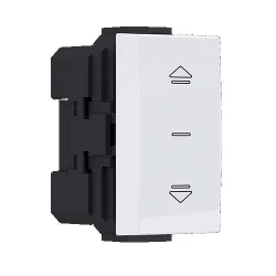 MODYS Μπουτόν Ρολών Λευκό 1 ΣΤ. 2P 10A 250VAC IP20 - Aca Elec