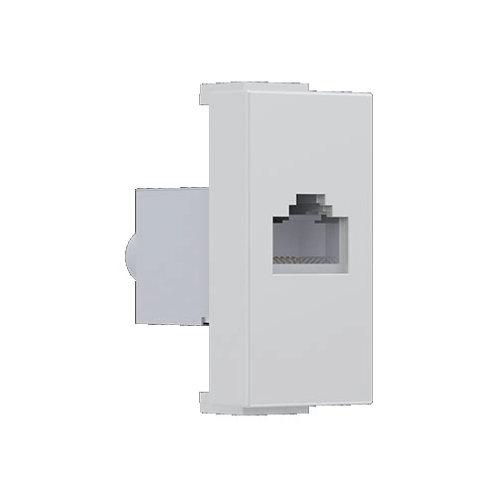 MODYS Πρίζα Δικτύου Ιβουάρ 1 ΣΤ. RJ45 CAT.6A Με Θωράκιση IP20 - Aca Elec