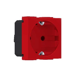 MODYS Πρίζα Σούκο UPS Κόκκινη 2 ΣΤ. 2P+E 16A 250VAC IP20 - Aca Elec