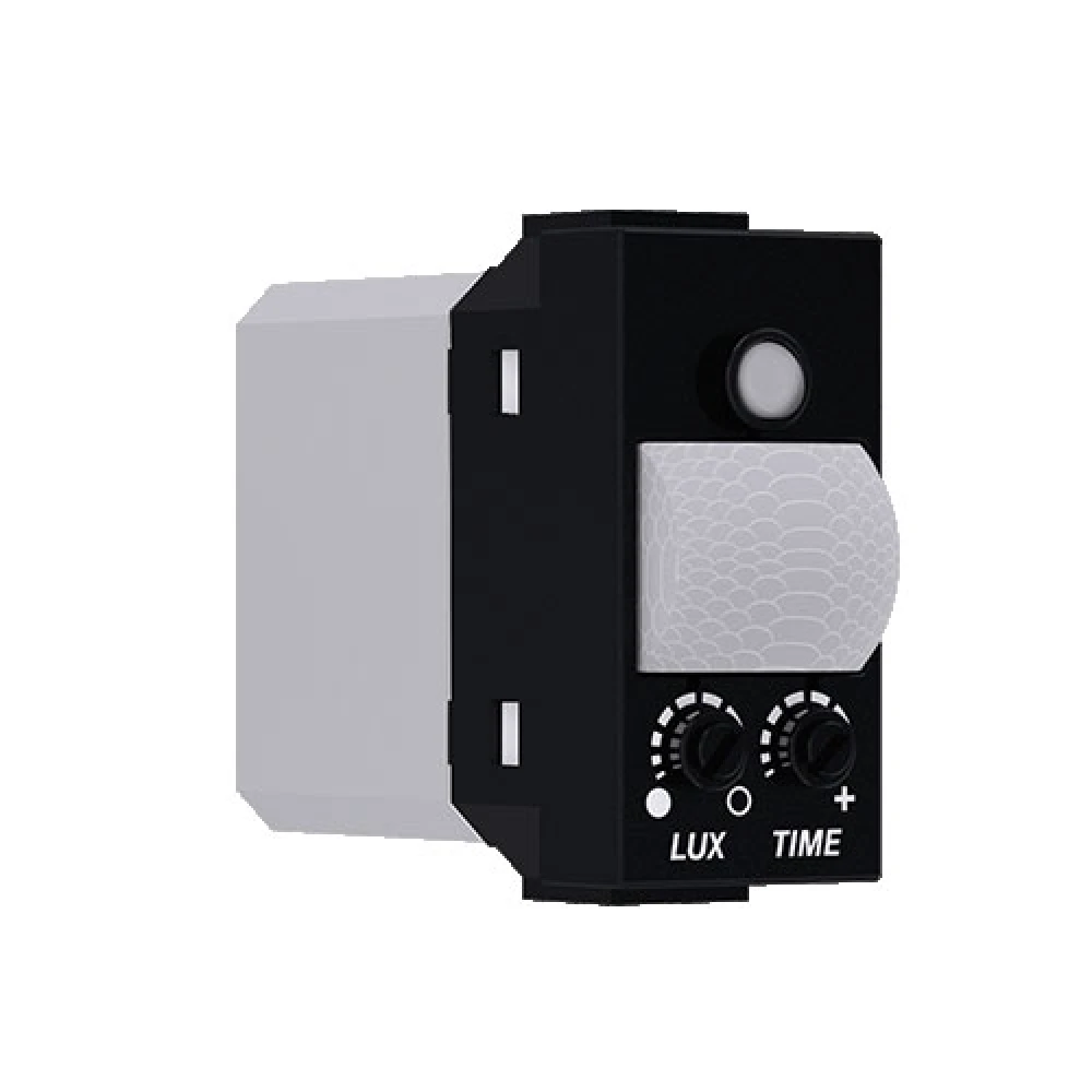 MODYS Ανιχνευτής Κίνησης PIR Μαύρος Ματ 1 ΣΤ. 1P 5(1)A 230VAC IP20 - Aca Elec