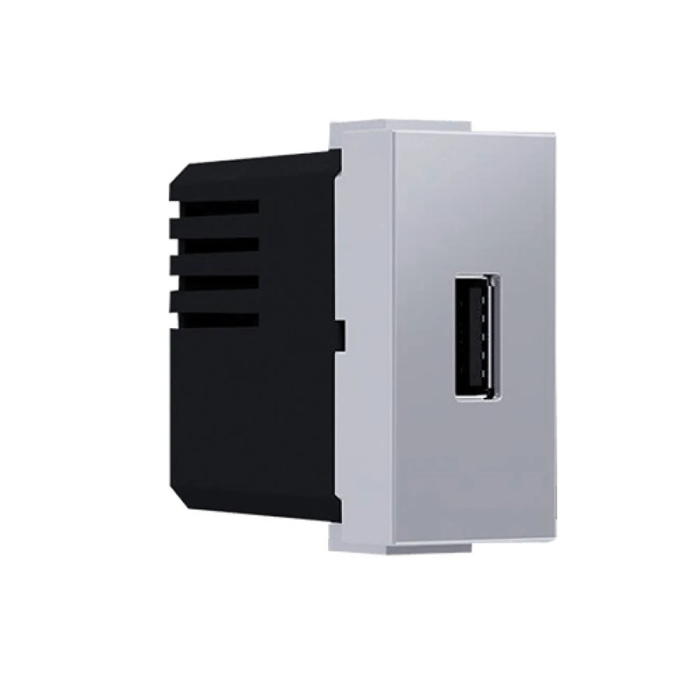 MODYS Πρίζα Τροφοδοσίας USB 1 ΣΤ. 1xUSB Ιβουάρ 5VDC 1.2A IP20 - Aca Elec