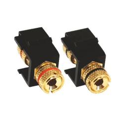 MODYS Αντάπτορας 2xΗχείων LS 4MM Μαύρος - Aca Elec