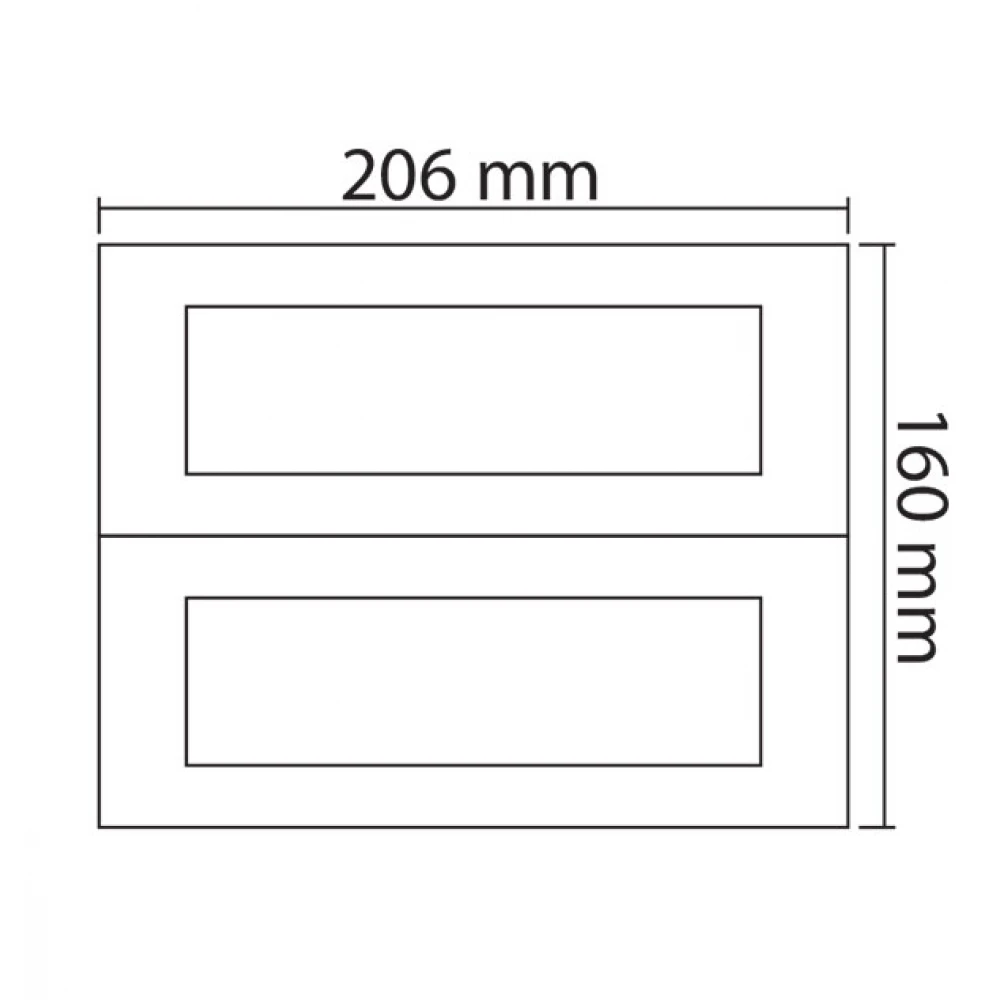 MODYS Πλαίσιο 2x7 ΣΤ. Ασημί - Aca Elec