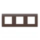 MODYS Πλαίσιο 3x2 ΣΤ. Σκούρο Καφέ - Aca Elec