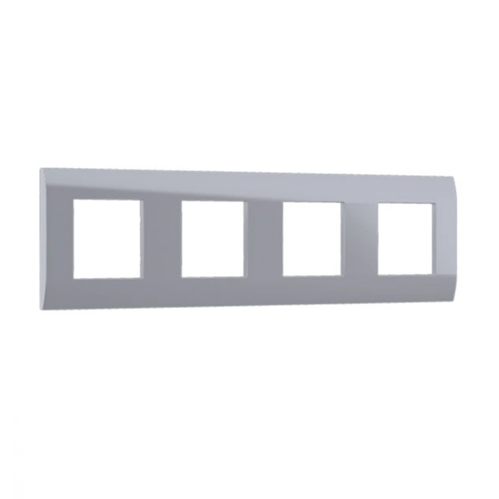 MODYS Πλαίσιο 4×2 ΣΤ. Ασημί - Aca Elec