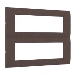 MODYS Πλαίσιο 2x7 ΣΤ. Σκούρο Καφέ - Aca Elec