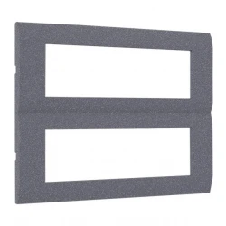 MODYS Πλαίσιο 2x7 ΣΤ. Γκρι Σαγρέ - Aca Elec