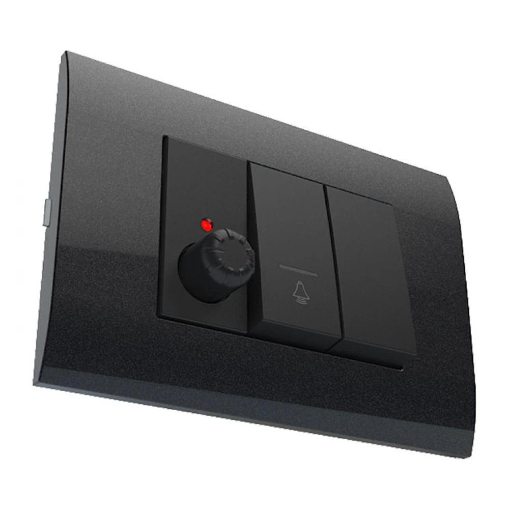 MODYS Περιστροφικός Ροοστάτης Μαύρο Ματ 1 ΣΤ. 1P 40-300W 250VAC IP20 - Aca Elec