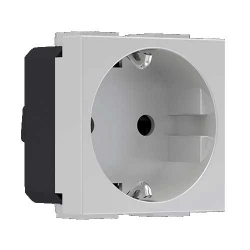 MODYS Πρίζα Σούκο Ασφαλείας Ιβουάρ 2 ΣΤ. 2P+E 16A 250VAC IP20 - Aca Elec