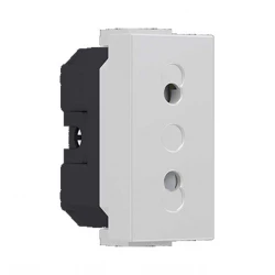 MODYS Διπολική Πρίζα Ασφαλείας Ιβουάρ 1 ΣΤ. 2P 10A 250VAC IP20 - Aca Elec