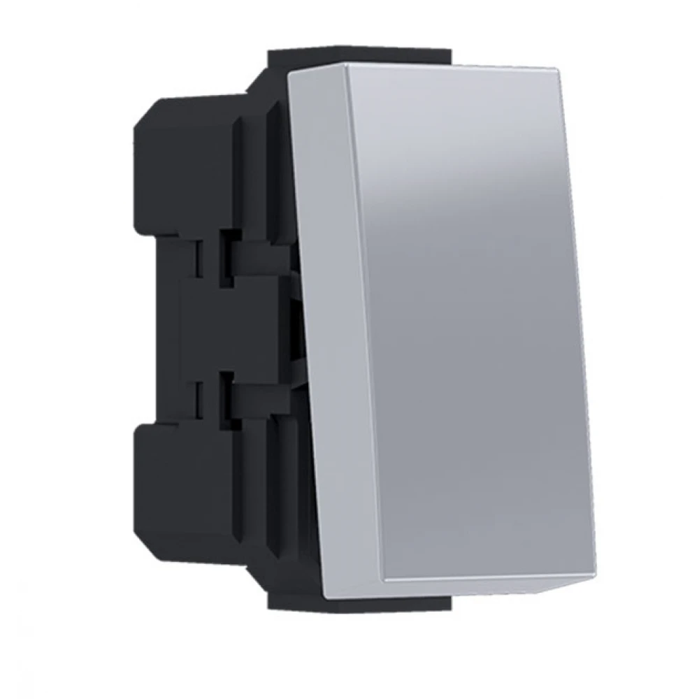 MODYS Διακόπτης Απλός Ασημί 1 ΣΤ. 1P 10AX 250VAC IP20 - Aca Elec