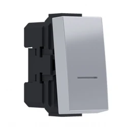 MODYS Διακόπτης Απλός Ασημί 1 ΣΤ. 1P 10A 250VAC IP20 - Aca Elec