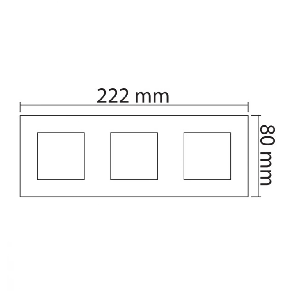 MODYS Πλαίσιο 3x2 ΣΤ. Γκρι Σαγρέ - Aca Elec