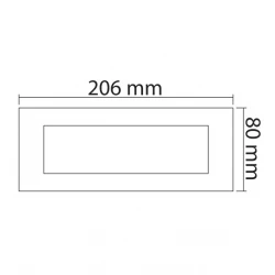 MODYS Πλαίσιο 7 ΣΤ. Γκρι Σαγρέ - Aca Elec