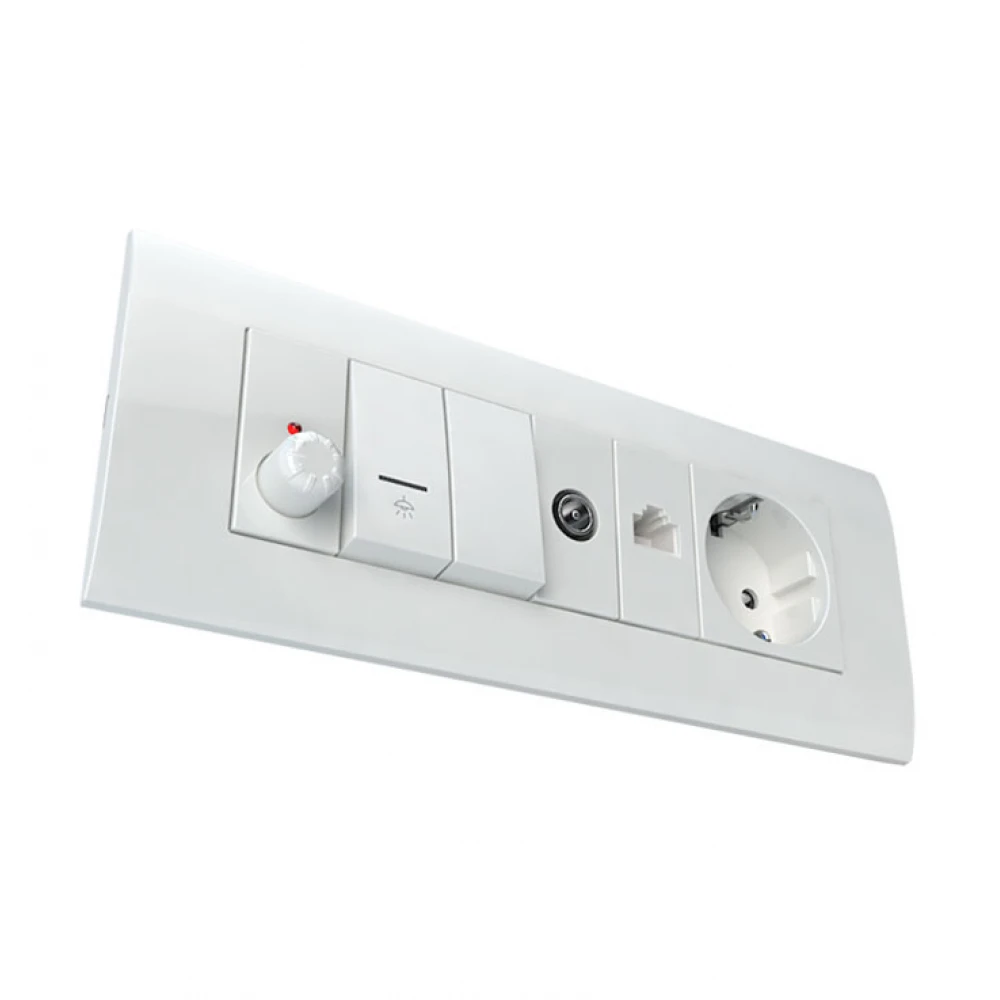 MODYS Διακόπτης Απλός Λευκός 1 ΣΤ. 1P 10AX 250VAC IP20 - Aca Elec