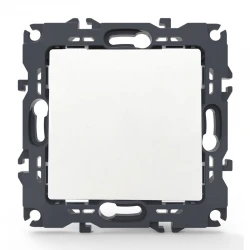 PRIME ΜΠΟΥΤΟΝ ΑΠΛΟ ΜΕ ΚΛΙΠ 1P 10A 250VAC IP20 ΛΕΥΚΟ - Aca Elec