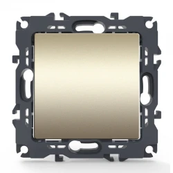 PRIME ΜΠΟΥΤΟΝ ΑΠΛΟ ΜΕ ΚΛΙΠ 1P 10A 250VAC IP20 MAT ΣΑΜΠΑΝΙΖΕ - Aca Elec