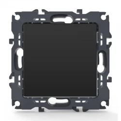 PRIME ΜΠΟΥΤΟΝ ΑΠΛΟ ΜΕ ΚΛΙΠ 1P 10A 250VAC IP20 MAT ΑΝΘΡΑΚΙ - Aca Elec