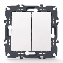 PRIME ΔΙΑΚΟΠΤΗΣ ΚΟΜΜΥΤΑΤΕΡ ΑΛΕΡΕΤΟΥΡ ΜΕ ΚΛΙΠ 1+1P 10AX 250VAC IP20 ΛΕΥΚΟΣ - Aca Elec