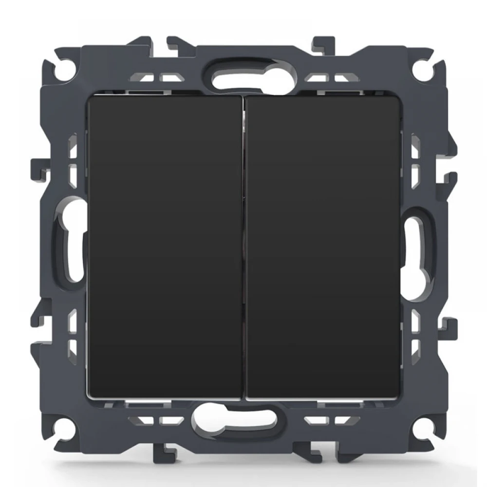 PRIME ΔΙΑΚΟΠΤΗΣ ΚΟΜΜΥΤΑΤΕΡ ΜΕ ΚΛΙΠ 1+1P 10AX 250VAC IP20 MAT ΑΝΘΡΑΚΙ - Aca Elec