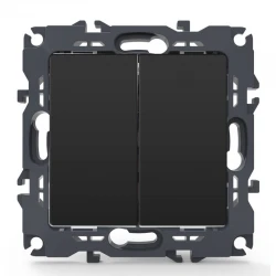 PRIME ΔΙΑΚΟΠΤΗΣ ΚΟΜΜΥΤΑΤΕΡ ΑΛΕΡΕΤΟΥΡ ΜΕ ΚΛΙΠ 1+1P 10AX 250VAC IP20 MAT ΑΝΘΡΑΚΙ - Aca Elec