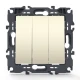 PRIME ΔΙΑΚΟΠΤΗΣ ΤΡΙΠΛΟΣ ΑΠΛΟΣ ΜΕ ΒΙΔΑ 1+1+1P 10AX 250VAC IP20 ΙΒΟΥΑΡ - Aca Elec